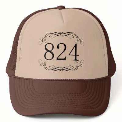 824 Area Code Hat by AreaCodes