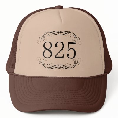 825 Area Code Trucker Hats by AreaCodes