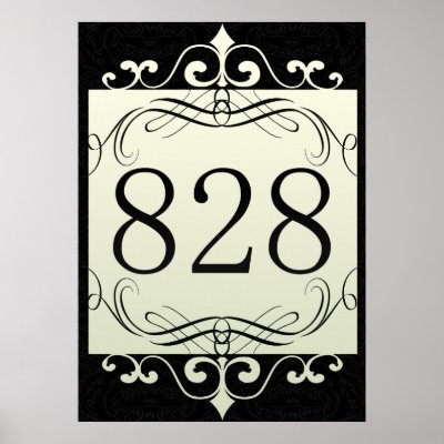 828 Area Code Poster by