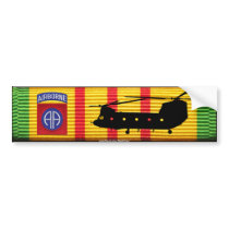 82nd Abne. Div.CH-47 Chinook VSM Bumper Sticker