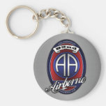 82nd Airborne Beer Label Key Chain