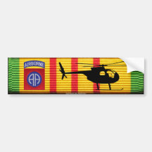 82nd Airborne Div. OH-6 Loach VSM Bumper Sticker