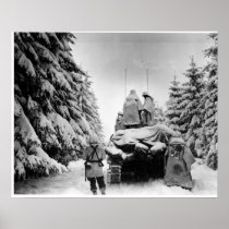 82nd Airborne in Belgium Poster