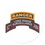 82nd Airborne LRS Scroll, Ranger Tab Sticker