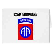 "82nd Airborne" Military Custom Card