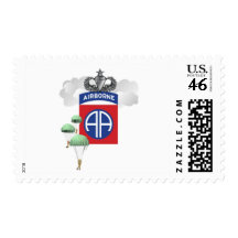82nd Airborne, Paratroopers, Senior Jump Wings Stamp