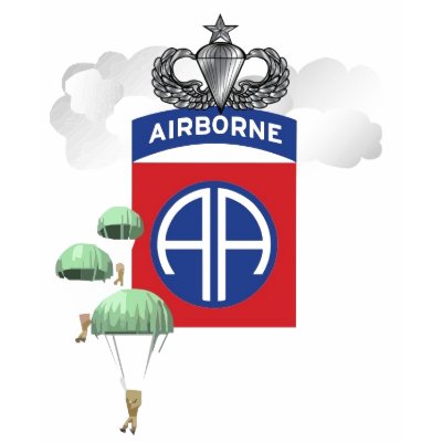 82nd Airborne, Paratroopers, Senior Jump Wings T-shirts by trophyhouse