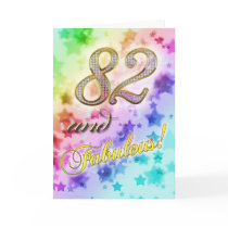 82nd Birthday party Invitation Card