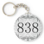 838 Area Code Keychain