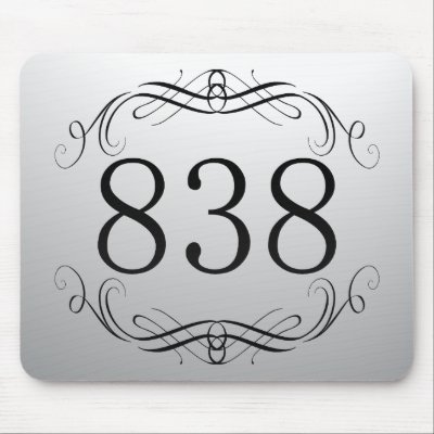 838 Area Code Mousepad by AreaCodes