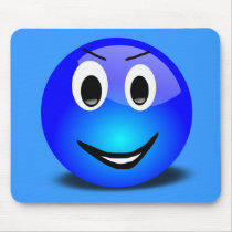 83-Free-3d-Grinning-Blue-Smiley-Face-Clipart-Illus Mousepads