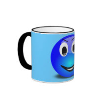 83-Free-3d-Grinning-Blue-Smiley-Face-Clipart-Illus Mugs
