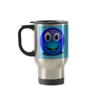 83-Free-3d-Grinning-Blue-Smiley-Face-Clipart-Illus Coffee Mugs
