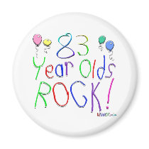 83 Year Olds Rock ! magnets by BirthdaysRock 83 Year Olds Rock ! magnets