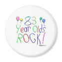 83 Year Olds Rock! Magnet by TShirtDotCom 83 Year Olds Rock! Magnet
