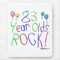 83 Year Olds Rock! Mousepad by TShirtDotCom 83 Year Olds Rock! Mousepad
