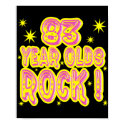 83 Year Olds Rock! (Pink) Poster Print