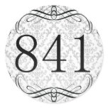841 Area Code Round Sticker
