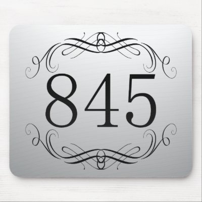 845 Area Code Mouse Pad by areacodes