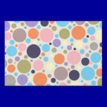 8474_polka-dots POLKA DOTS CIRCLES COLORFUL PINK O yard signs