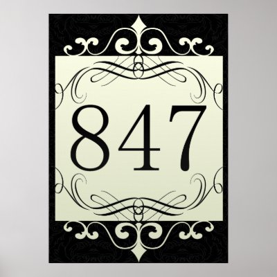 847 Area Code Posters by