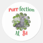 84 Purr-fection Round Stickers