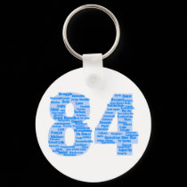 84 Reasons Never To Forget keychains