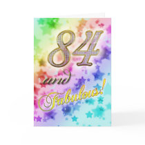 84th Birthday party Invitation Greeting Card
