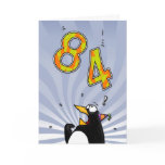 84th Birthday - Penguin Surprise Card