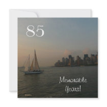 85 Memorable Years/Birthday Celebration-Male Personalized Invite