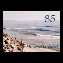 85 Memorable Years/Birthday Party-Ocean invitations