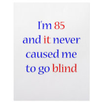 85 Never gone blind letterhead