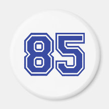 85 - number fridge magnet