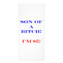 85 Son of a bitch Rack Card Design