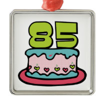 85 Year Old Birthday Cake Ornament