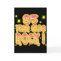 85 Year Olds Rock! (Pink) Greeting Card