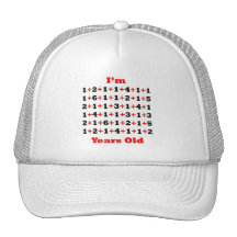 85 Years old! Blk Red Trucker Hats