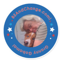 85AndChange_GrannyGobama_Sticker by BnEsTees 85AndChange_GrannyGobama_Sticker