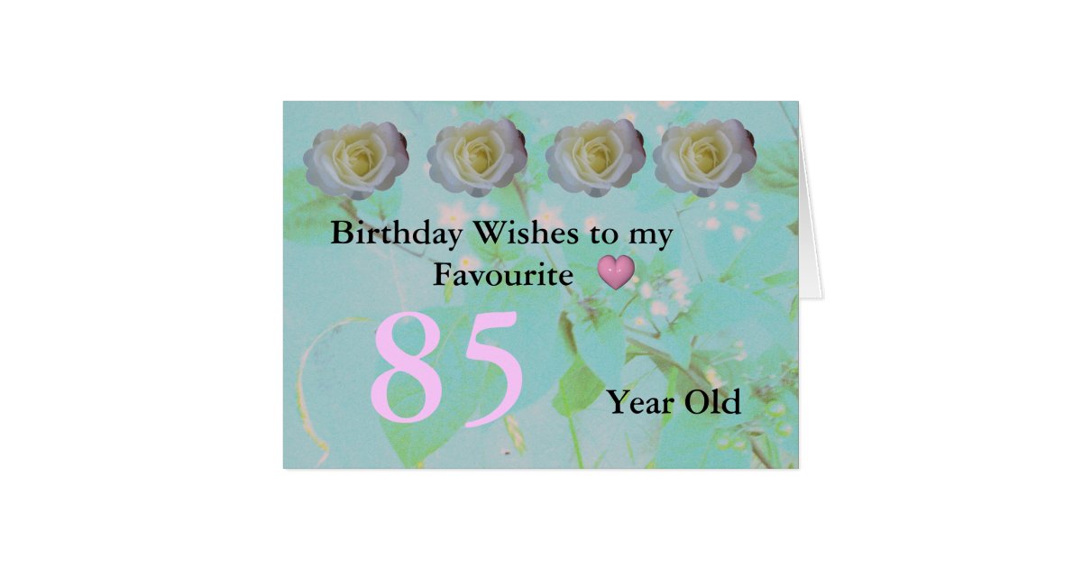 85th Birthday Card | Zazzle