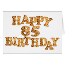 85th Birthday card for a cookie lover