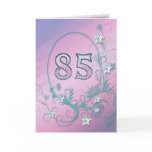 85th Birthday card with diamond stars