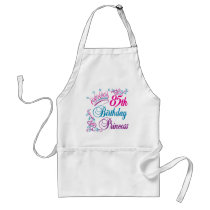 85th Birthday Princess aprons