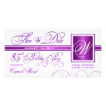 85th Birthday - Save the Date Announcement Photo Card Template