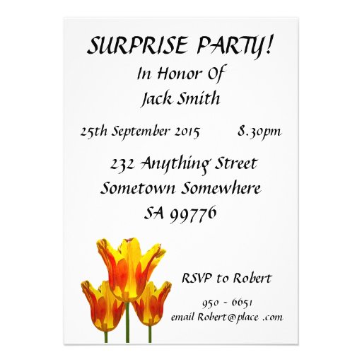 85th Surprise Birthday Party Invitation