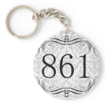 861 Area Code Keychains