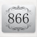 866 Area Code Mouse Pads