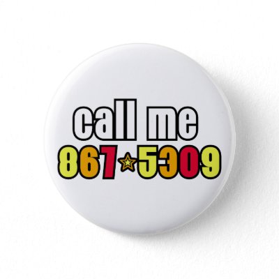867-5309 buttons