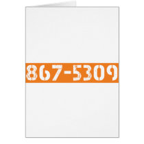 867-5309 GREETING CARD
