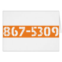 867-5309 GREETING CARD