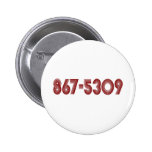 867-5309 PINBACK BUTTONS